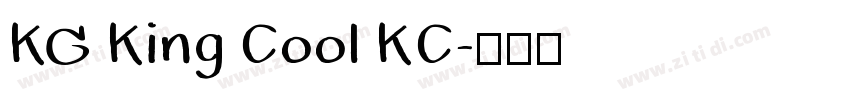 KG King Cool KC字体转换
